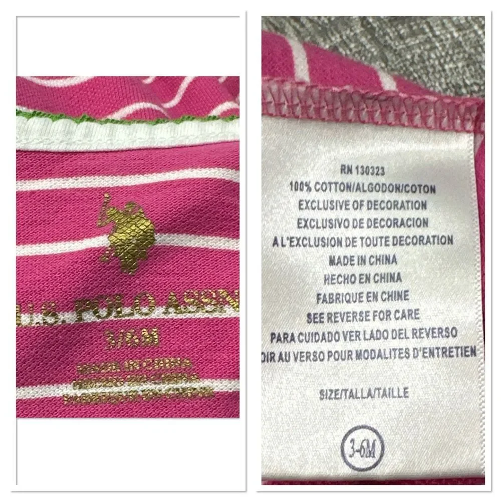 Bundle of 2 Baby Girls Romper US Polo 3/6M - Just One You by Carter 3M